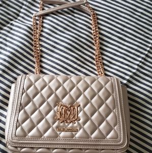 Love Moschino beige bag with handles